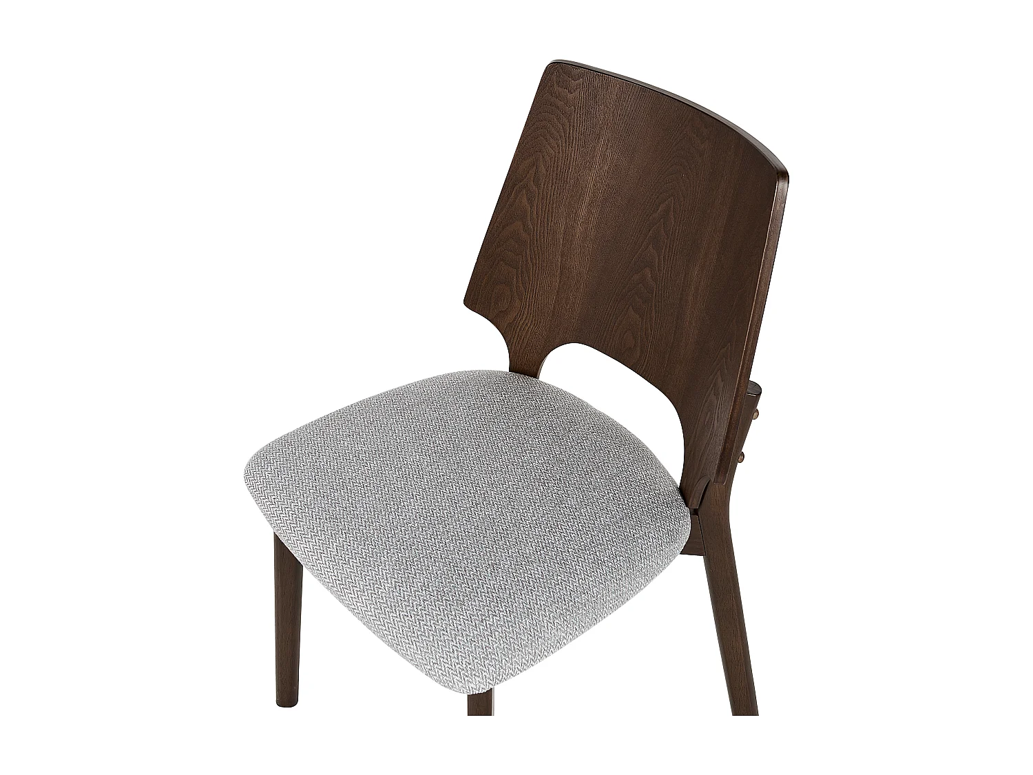 Lot de 2 chaises de salle à manger ABEE Marron foncé