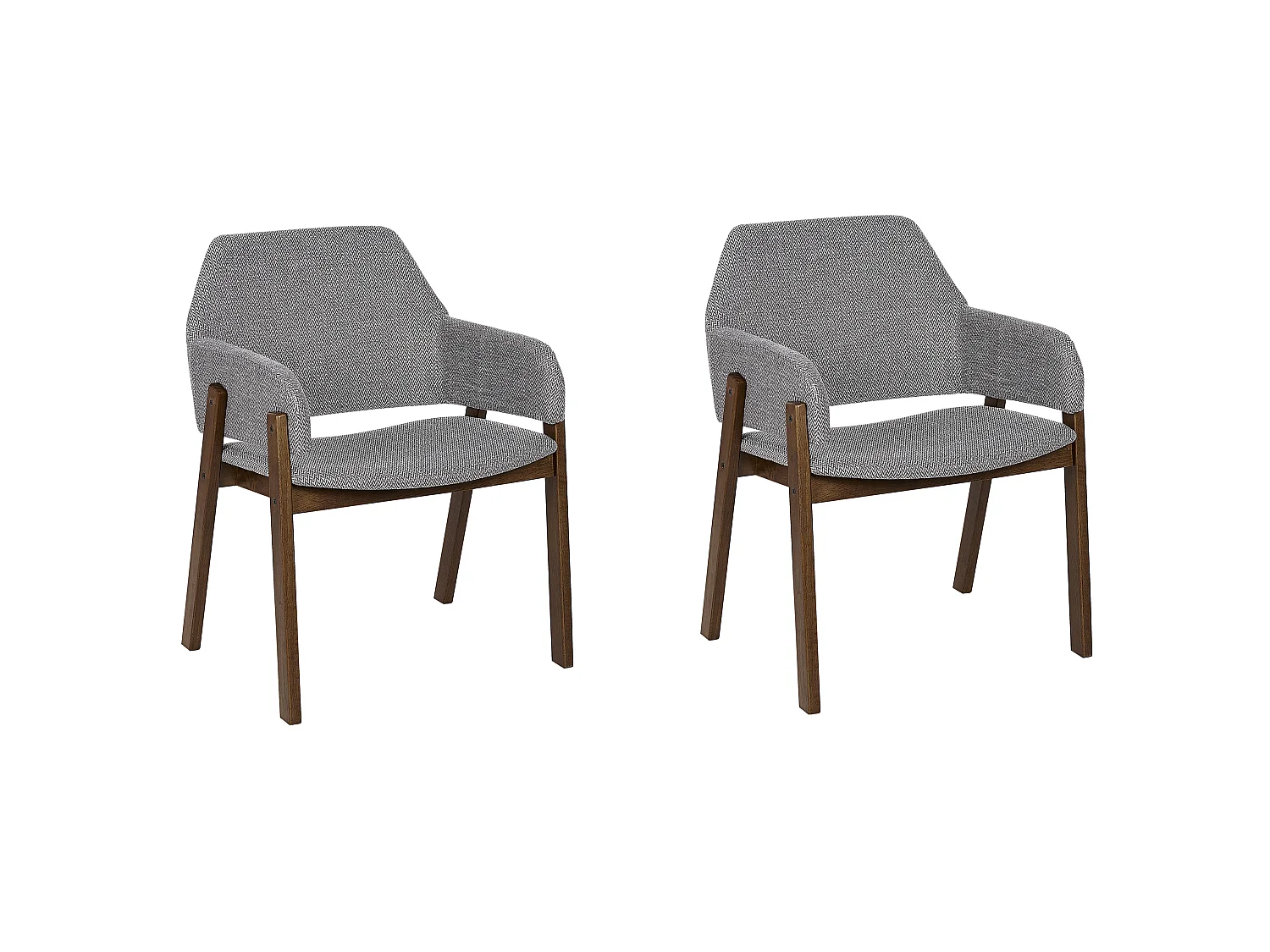 Set di 2 sedie da pranzo ALBION Grigio
