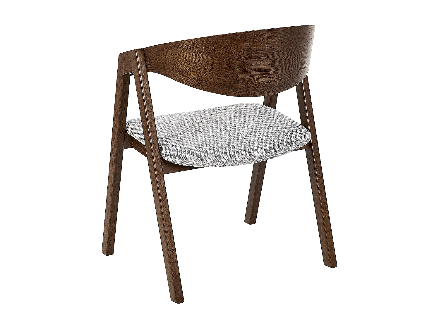 Zestaw 2 krzeseł do jadalni YUBA Drewno Jasnoszary