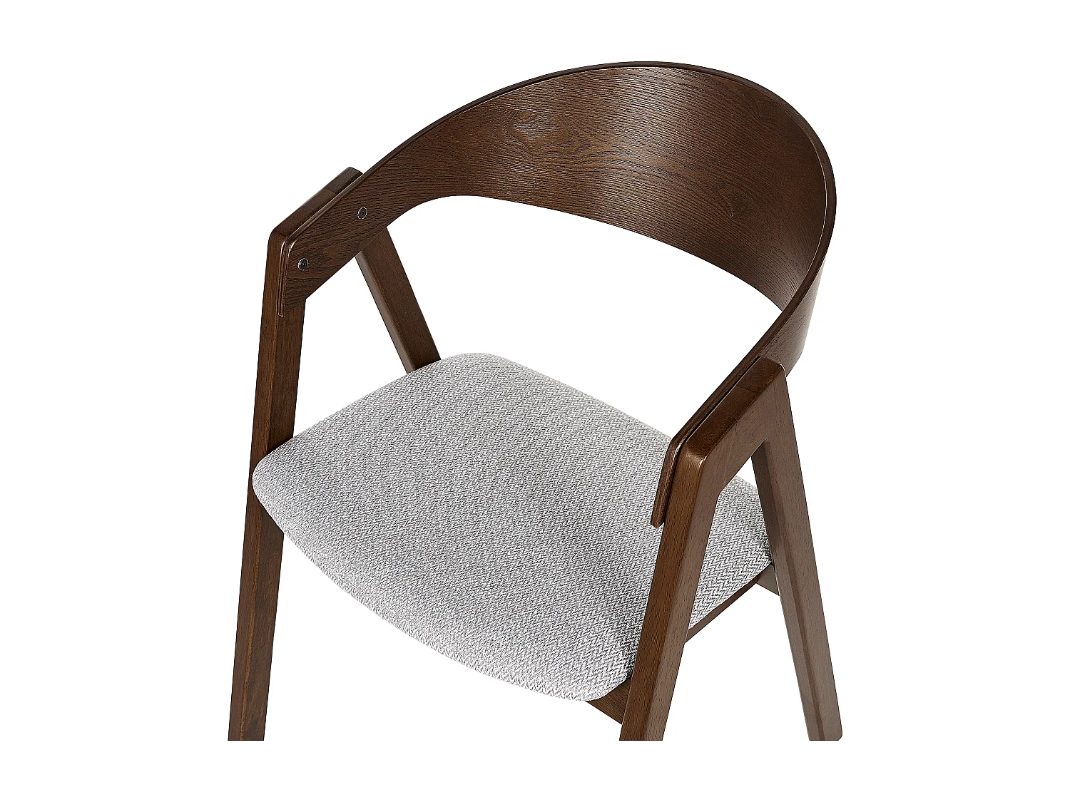 Zestaw 2 krzeseł do jadalni YUBA Drewno Jasnoszary