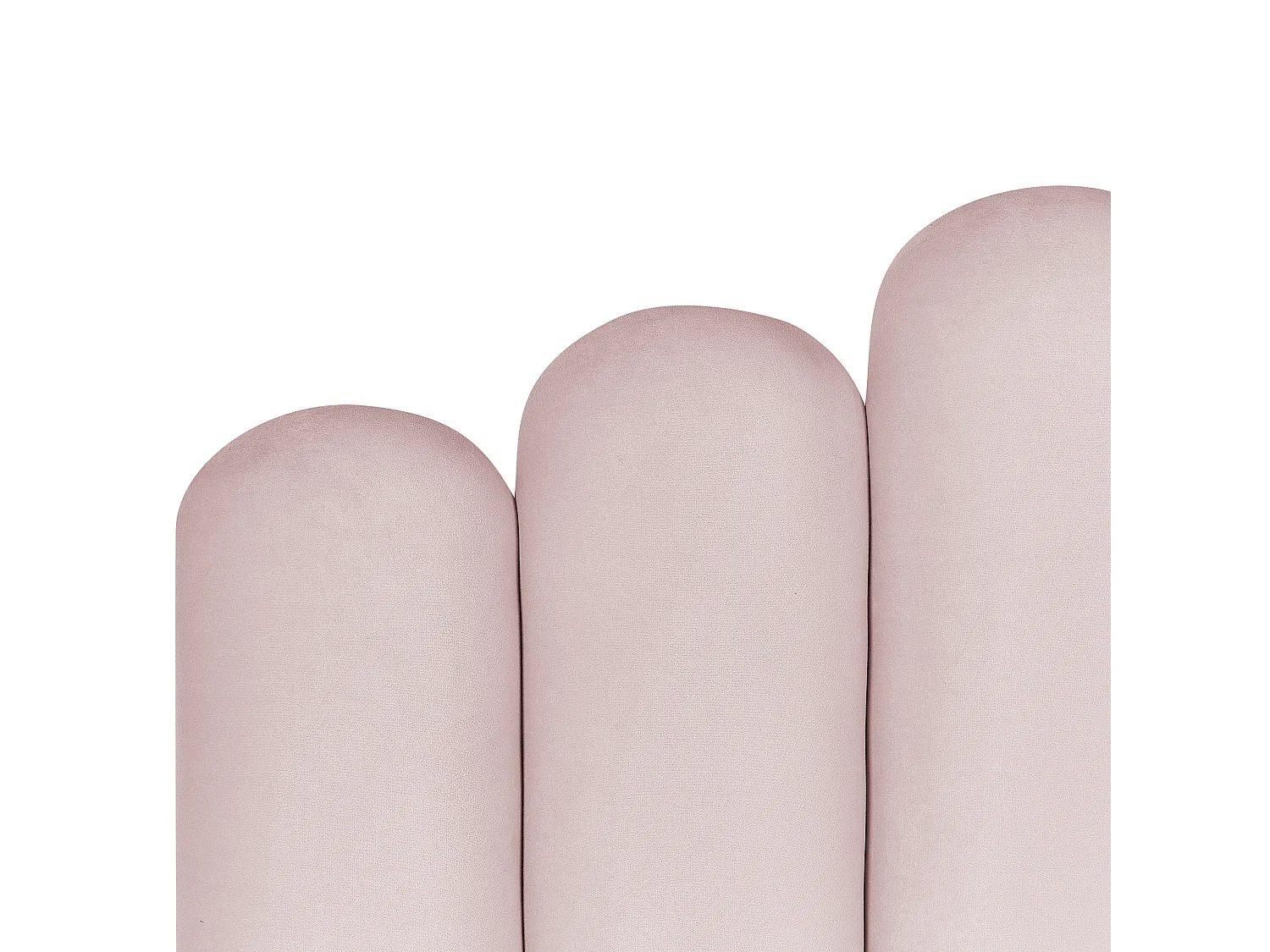 Letto con ottomano Velluto VINCENNES 180 x 200 cm Rosa pastello