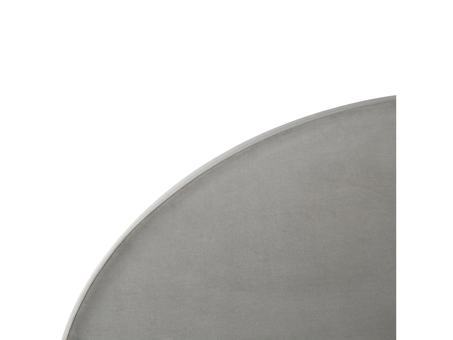 Letto con ottomano Velluto VAUCLUSE 180 x 200 cm Grigio chiaro