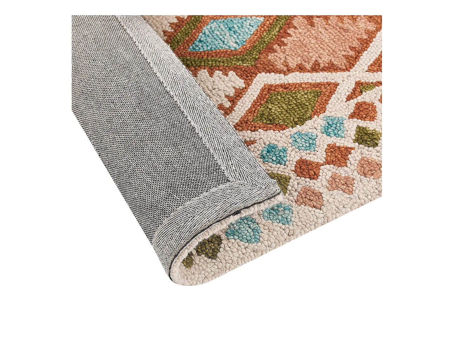 Vloerkleed wol meerkleurig 80 x 150 cm ERMENEK