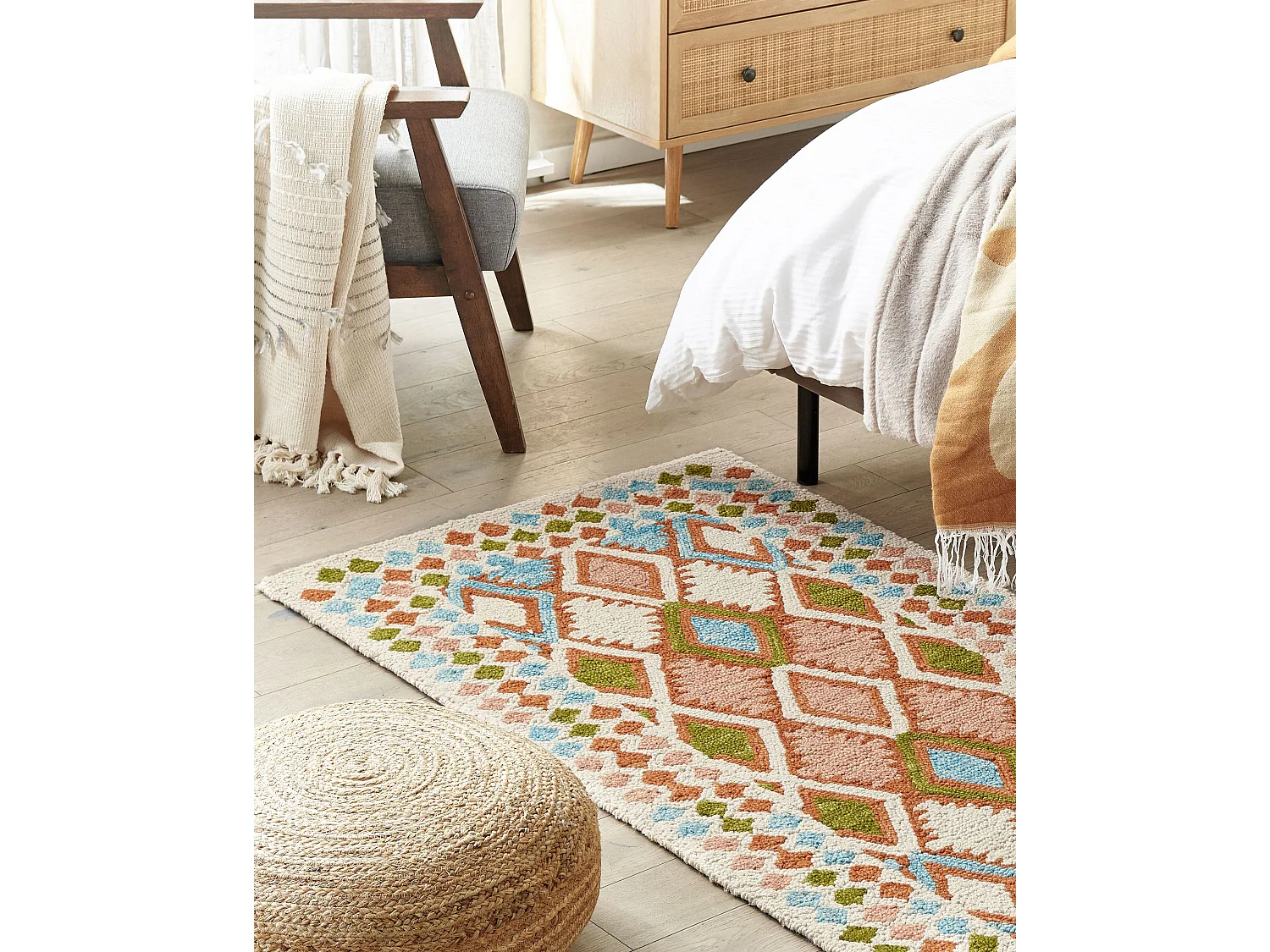 Tappeto lana multicolore 80 x 150 cm ERMENEK