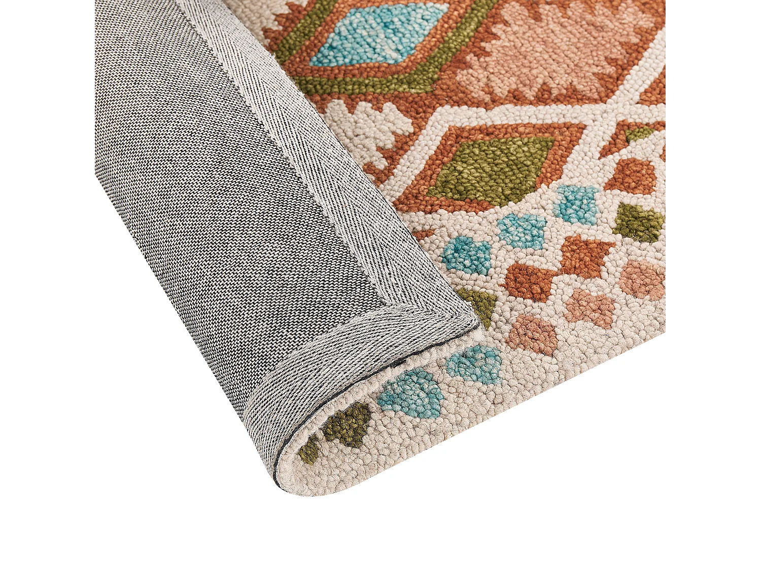 Vloerkleed wol meerkleurig 80 x 150 cm ERMENEK