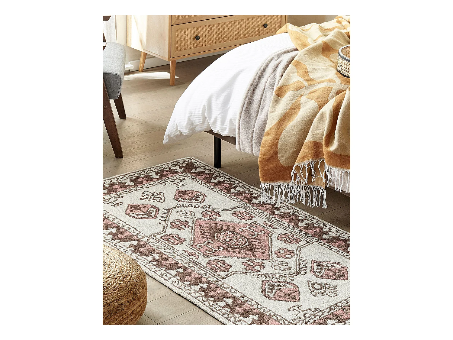 Teppich Wolle mehrfarbig 80 x 150 cm TOMARZA