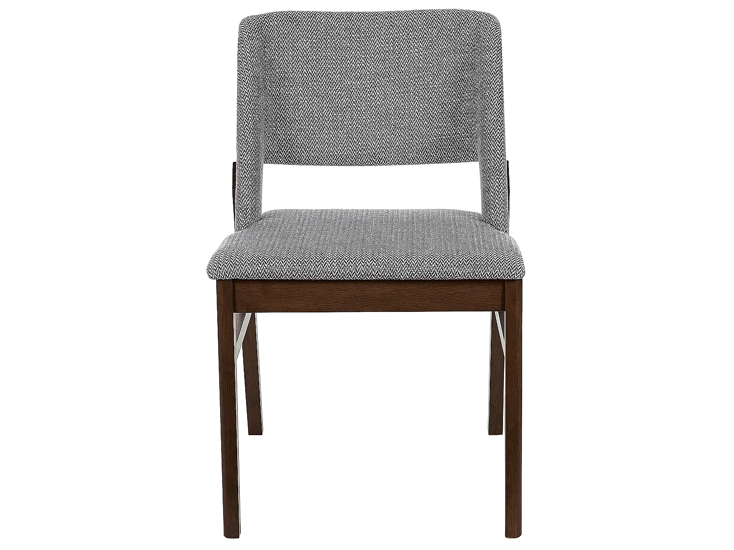 Lot de 2 chaises de salle à manger BELLA Gris clair