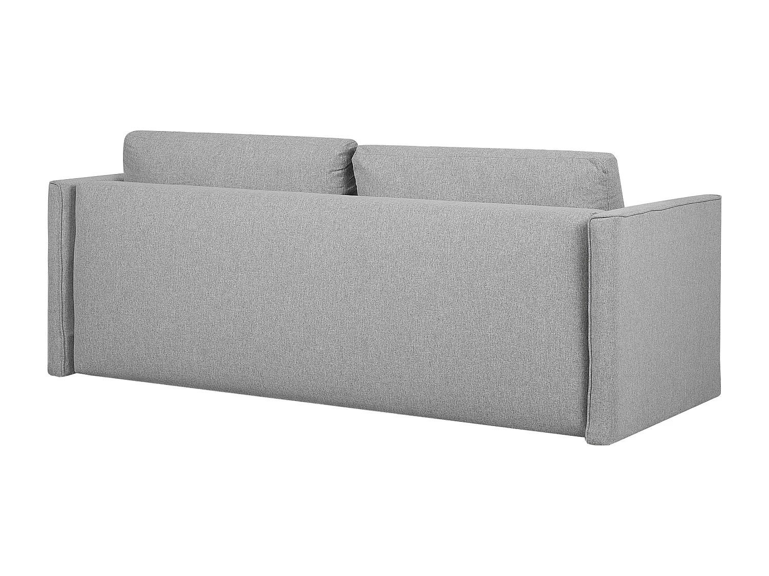 Sofa rozkładana EKSJO Jasnoszary ze schowkiem dla 3 osób