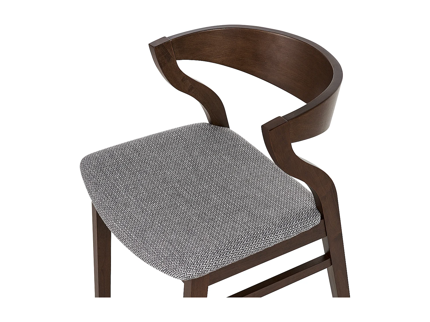 Conjunto de 2 cadeiras de jantar MAROA Madeira Cinzento claro