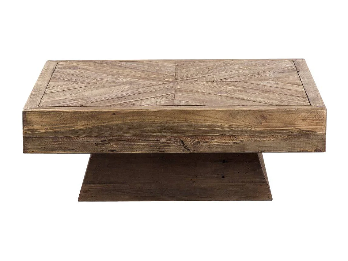 Table basse carrée en bois recyclé Blaise