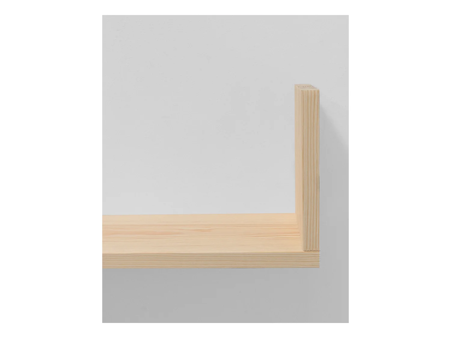 Estantería de madera maciza flotante acabado natural 100cm - KALA - DECOWOOD