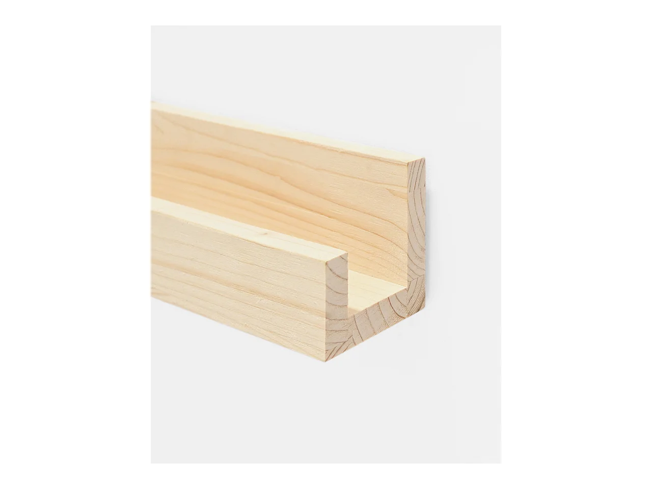Mensola flottante in legno massello in tono naturale 50x7cm - DUC - DECOWOOD