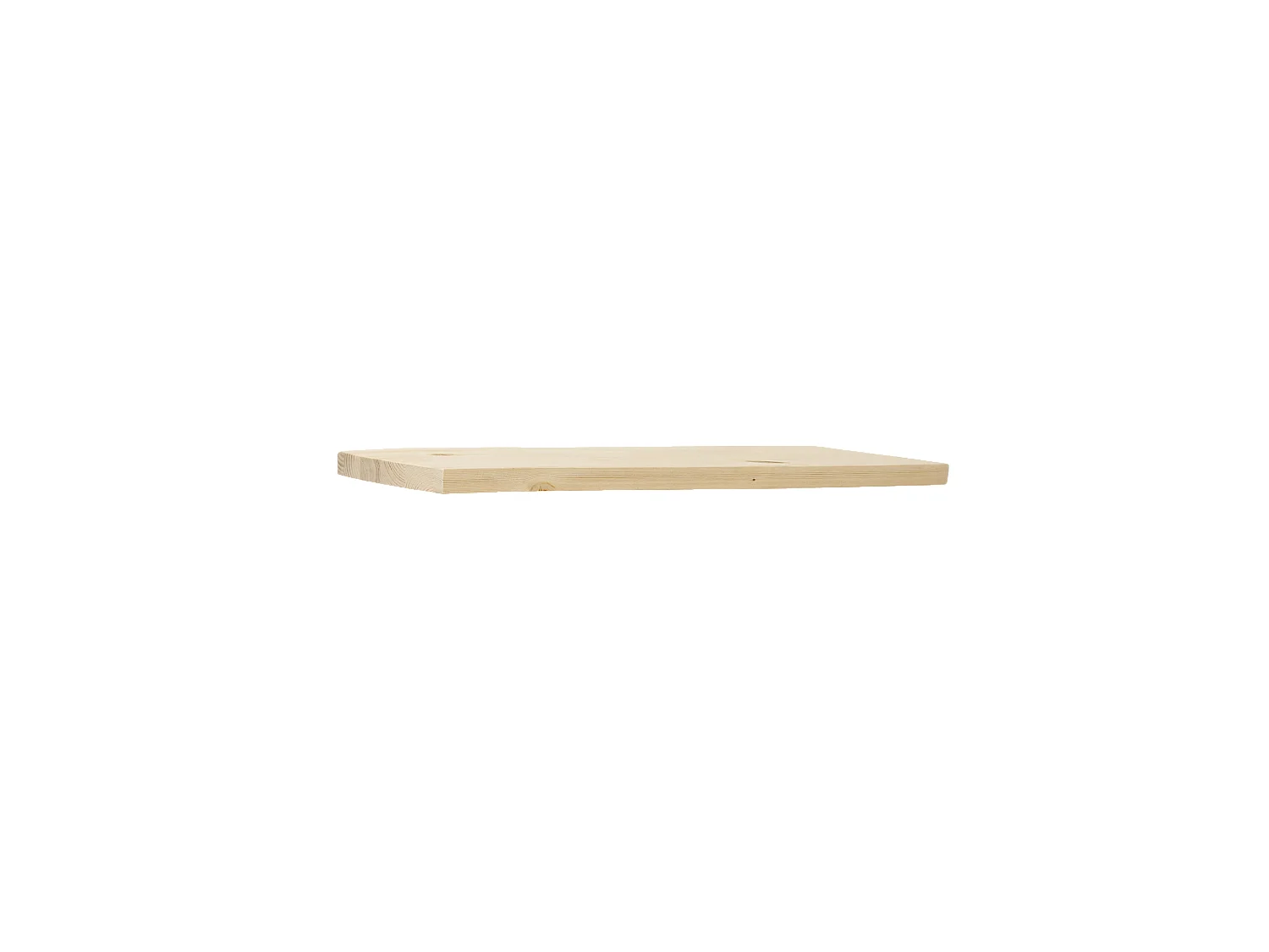 Estantería de madera maciza flotante acabado natural 120x3,2x20cm - MELVA - DECOWOOD