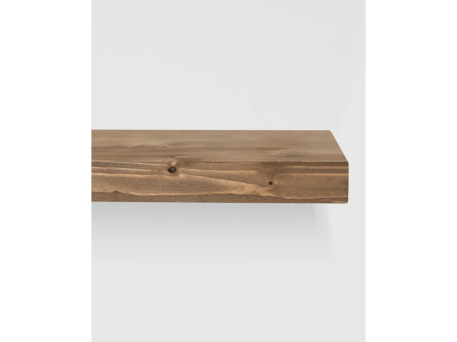 Menso in legno massello in tono marrone 160x3,2x20cm - MELVA - DECOWOOD