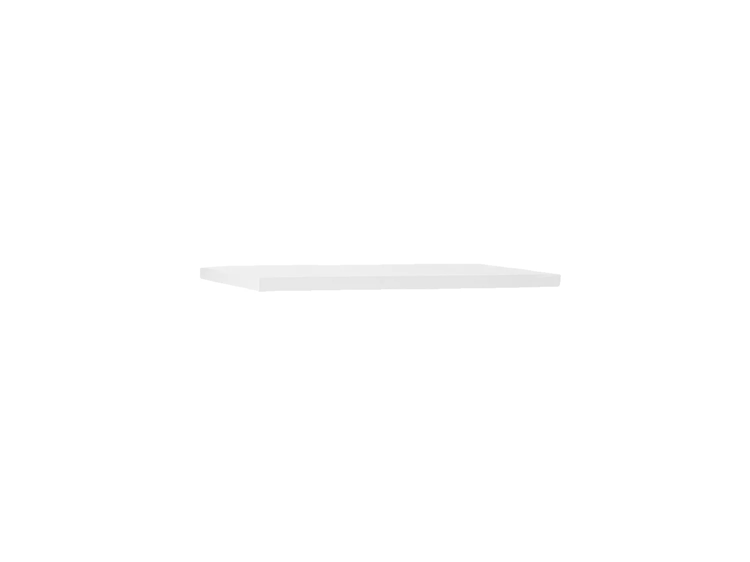 Menso in legno massello in tono bianco 60x3,2x20cm - MELVA - DECOWOOD