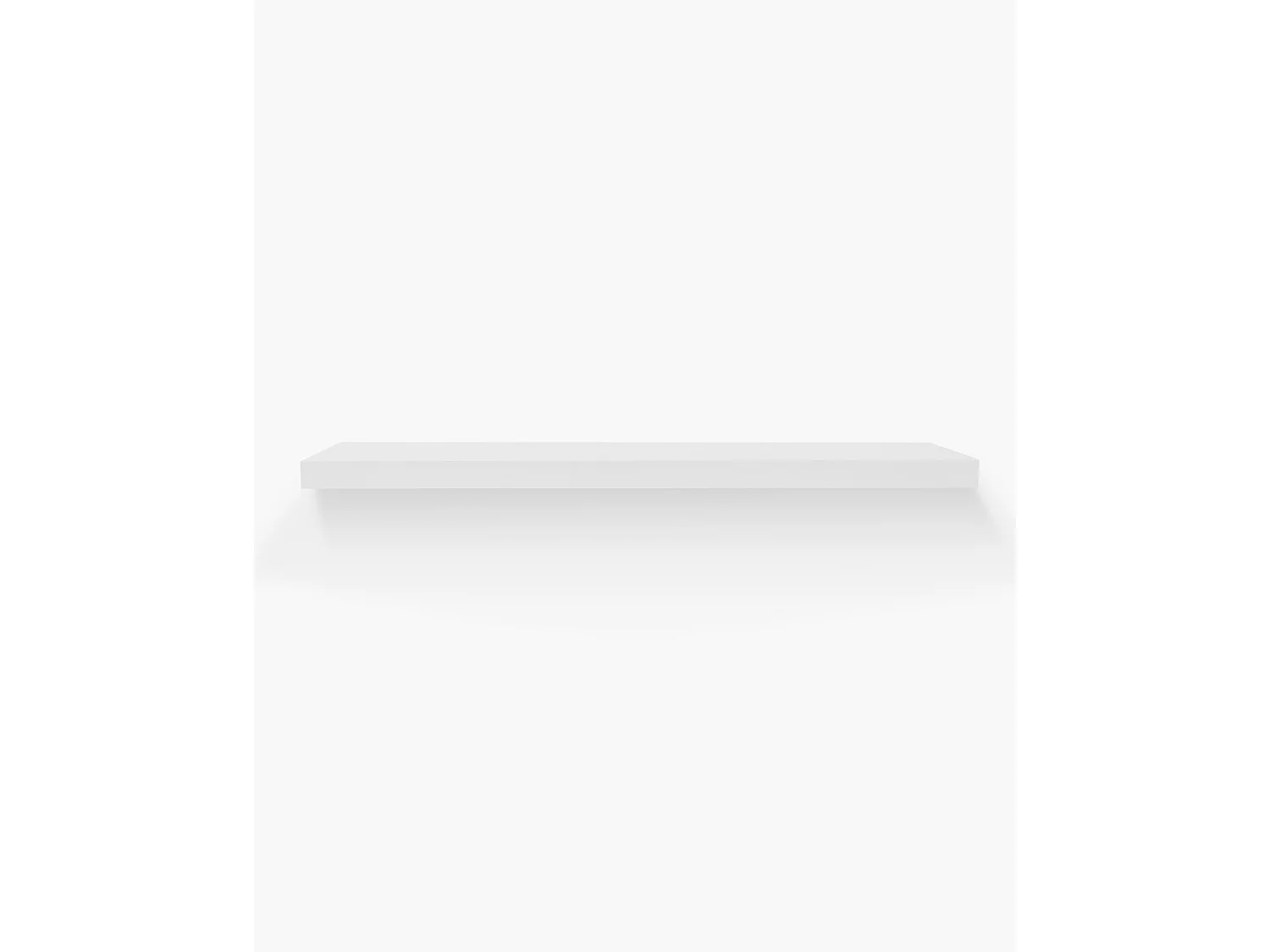 Étagère flottante en bois de sapin blanc 180x3,2cm - MELVA - DECOWOOD