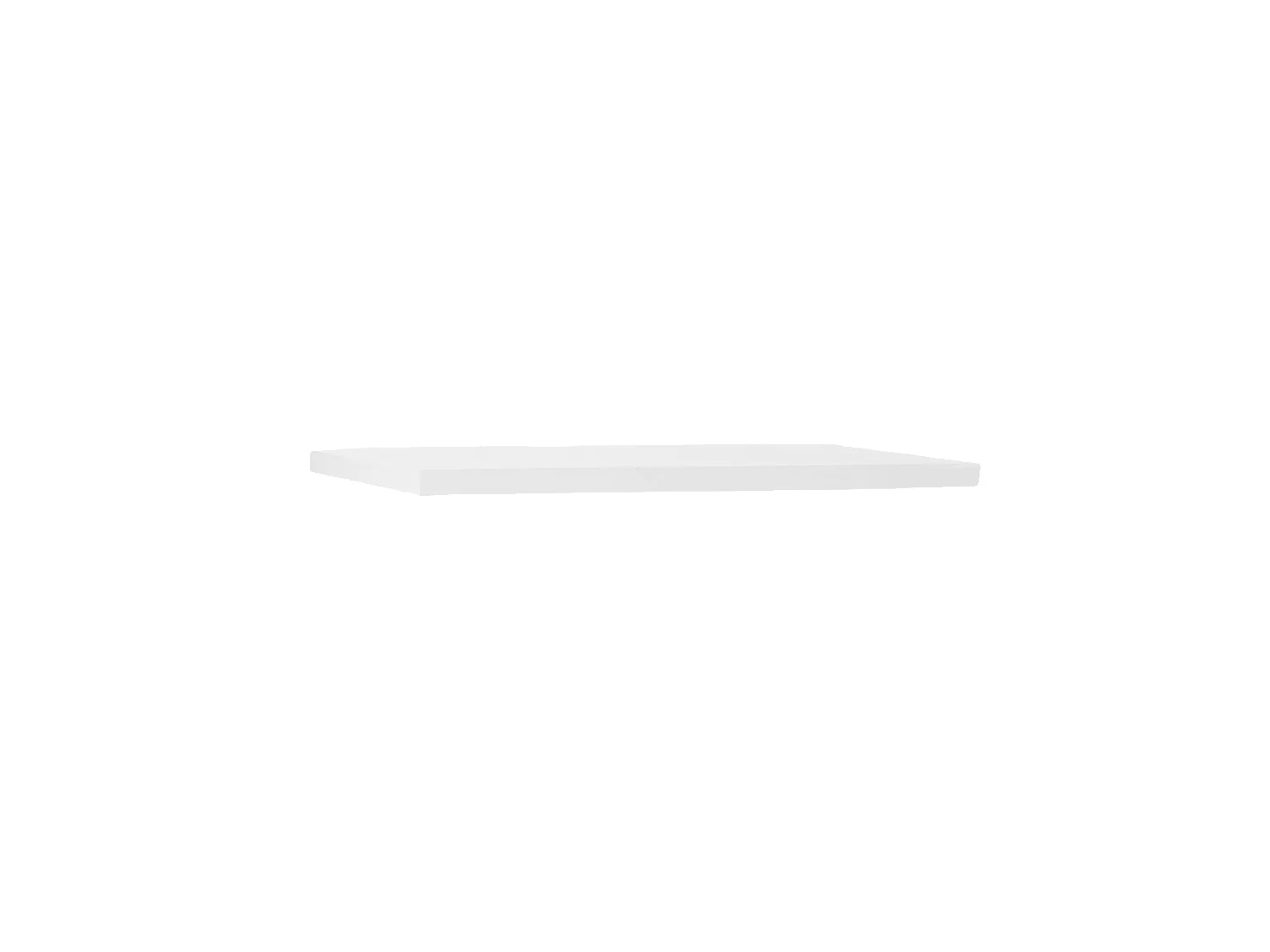 Étagère flottante en bois de sapin blanc 180x3,2cm - MELVA - DECOWOOD