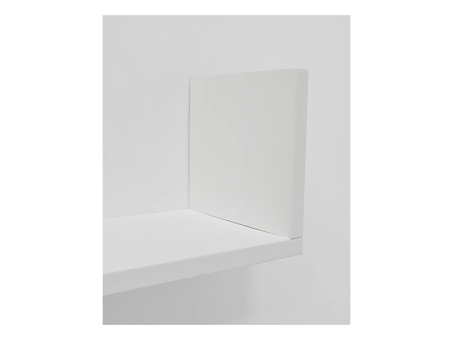 Estantería de madera maciza flotante acabado blanco 100cm - KALA - DECOWOOD