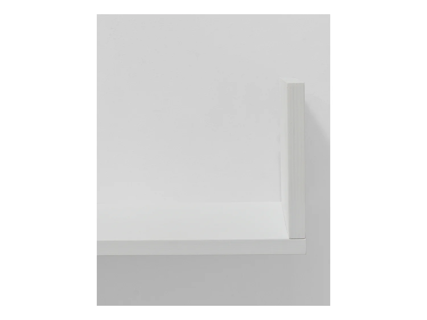 Estantería de madera maciza flotante acabado blanco 100cm - KALA - DECOWOOD