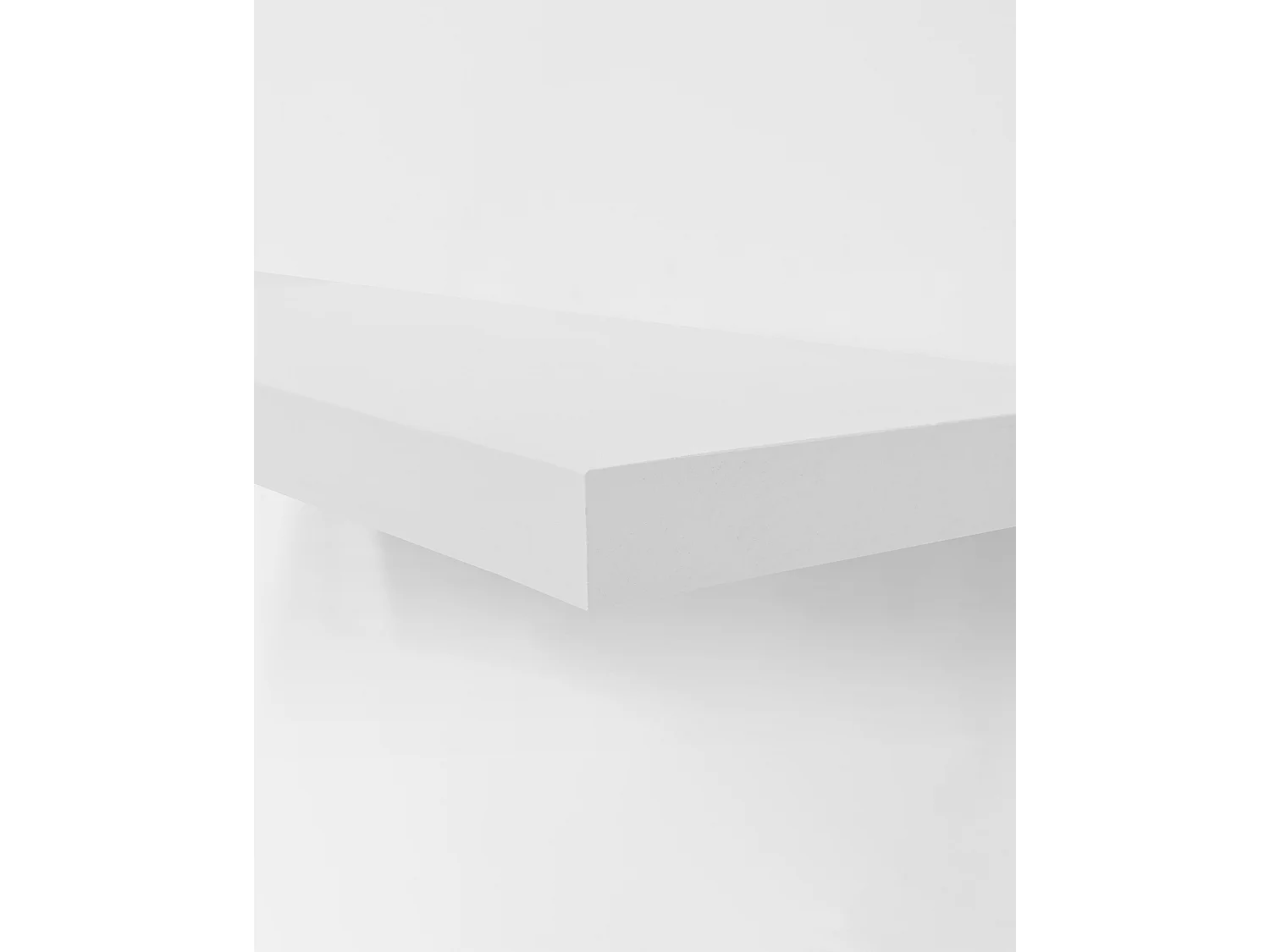 Set di 3 scaffale da parete in legno massello tono bianco 180x3,2x20cm - MELVA - DECOWOOD