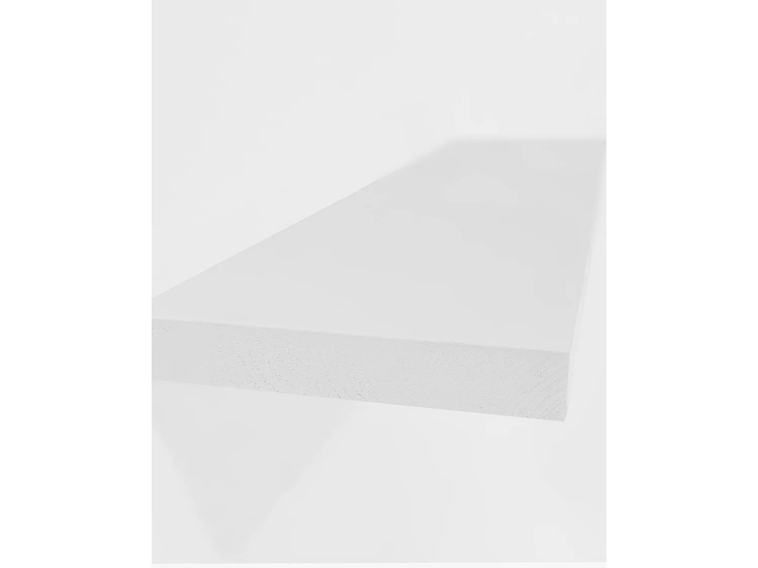 Set di 3 scaffale da parete in legno massello tono bianco 180x3,2x20cm - MELVA - DECOWOOD