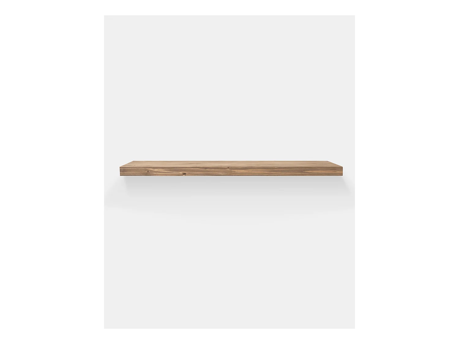 Pack 3 estanterías de madera maciza flotante roble oscuro 80x3,2x20cm - MELVA - DECOWOOD