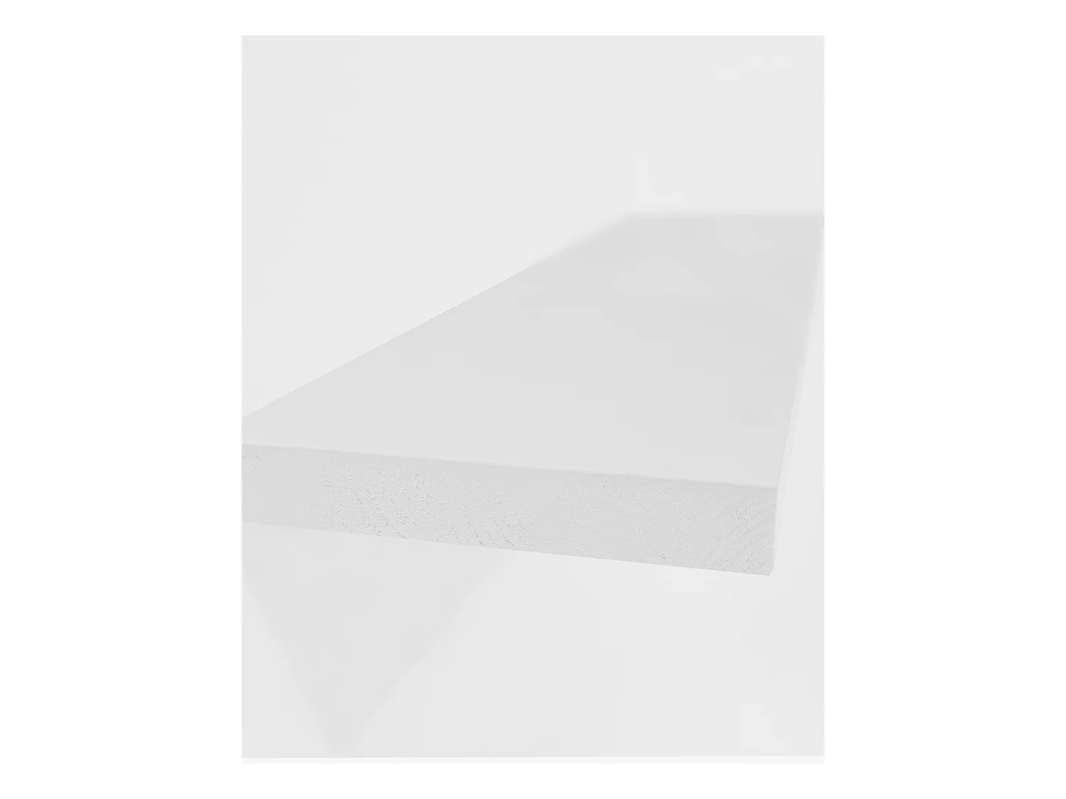 Pack 3 estanterías de madera maciza flotante blanco 60x3,2x20cm - MELVA - DECOWOOD