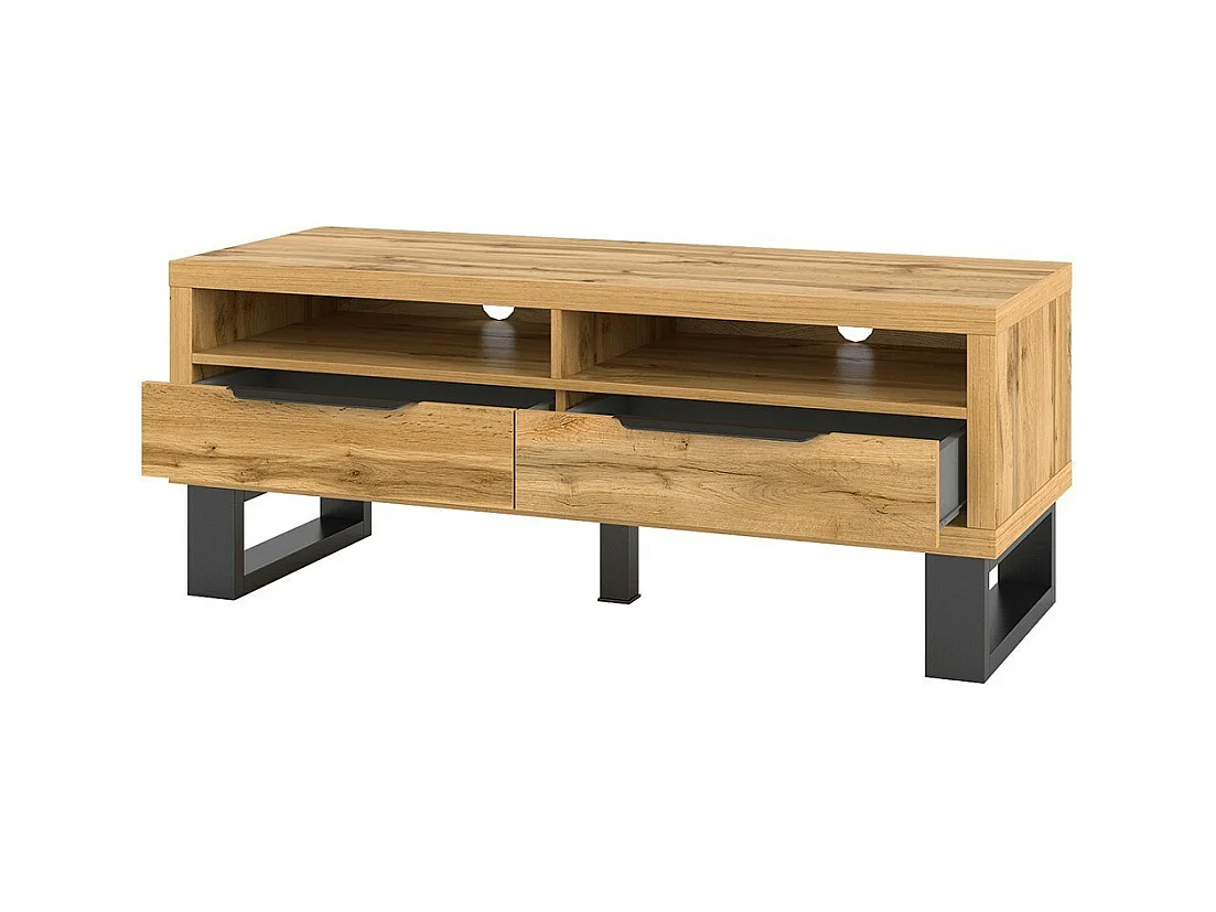 Móvel para TV 120cm coleção MILO. Cor carvalho. Estilo design.