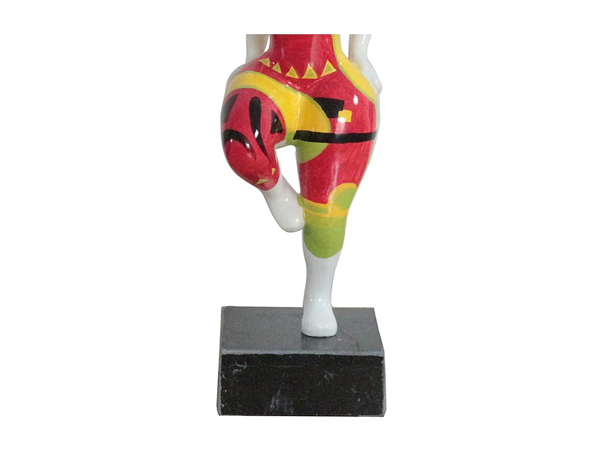 Statue femme debout jambe levée formes abstraites H33 cm - LADY MAYAS