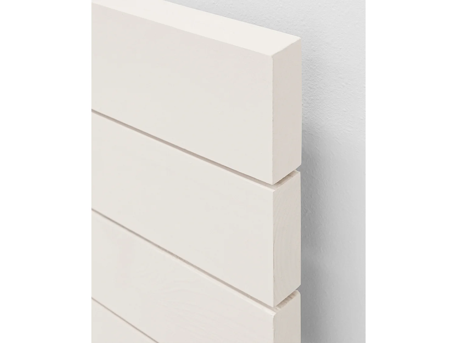 Tête de lit en bois de pin blanche 160x80cm - CAIRO - DECOWOOD