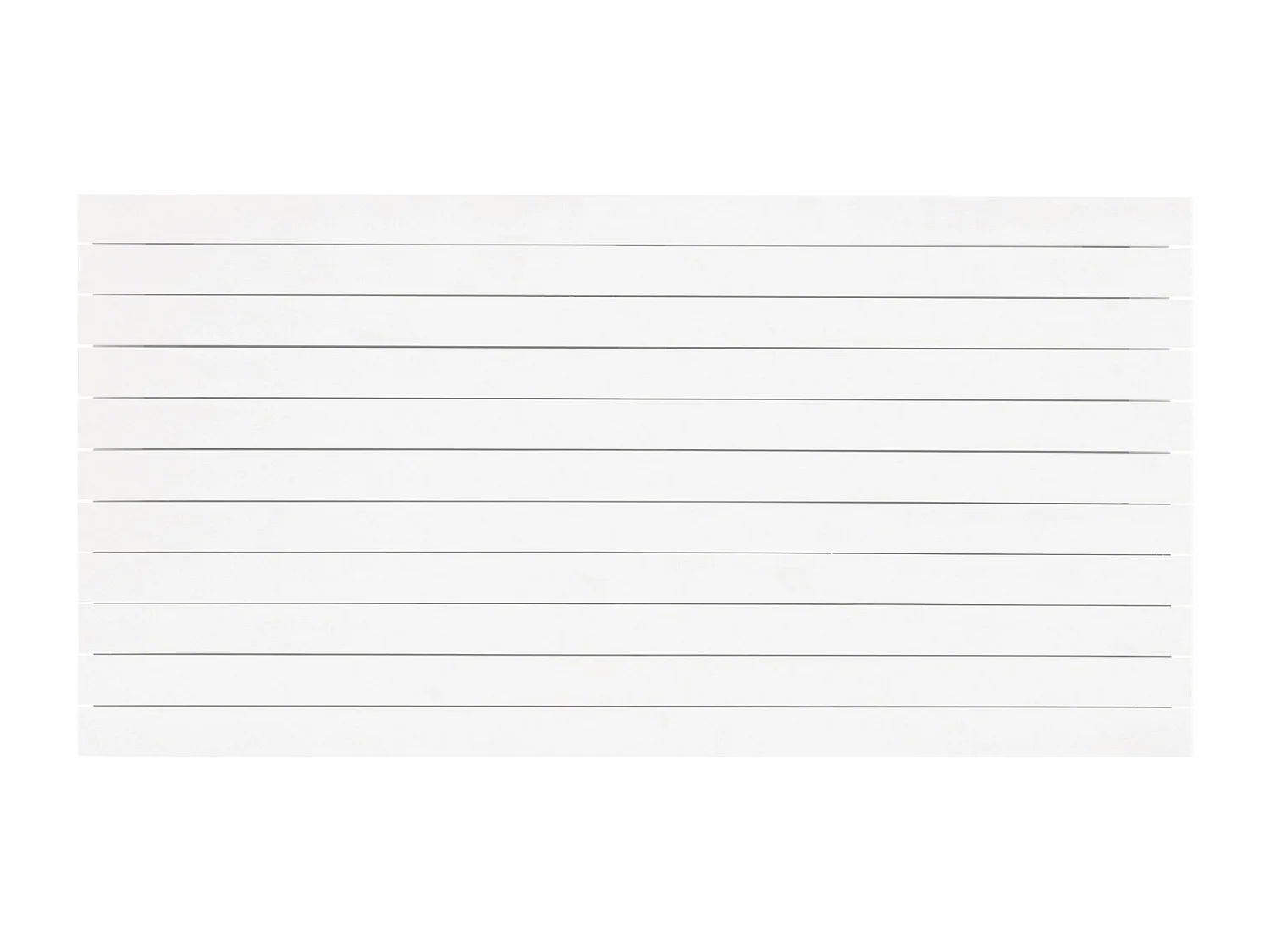 Tête de lit en bois de pin blanche 100x60cm - CAIRO - DECOWOOD