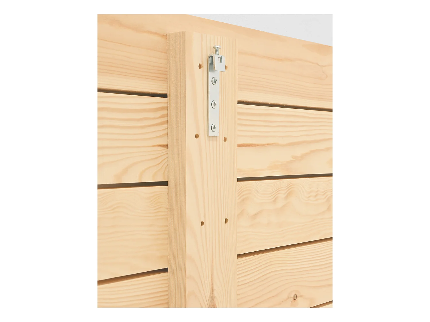 Cabecero de cama de madera maciza en tono natural de 100x60cm - ELLEN CANNAGE - DECOWOOD