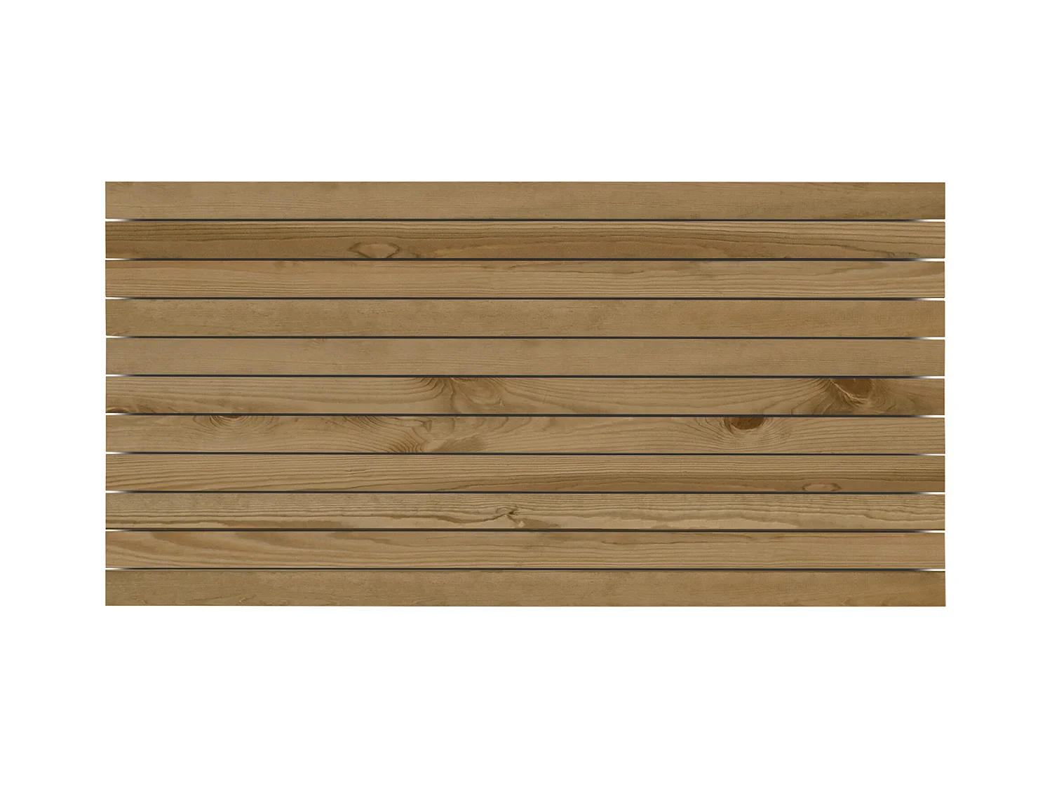 Testata del letto in legno in tono marrone 160x80cm - ELLEN CANNAGE - DECOWOOD