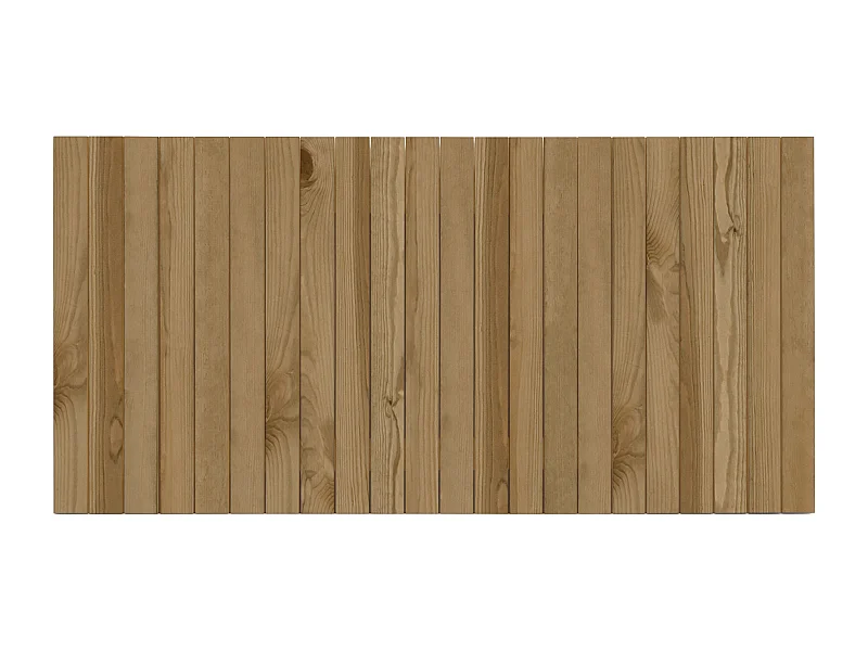 Cabecero de cama de madera maciza en tono roble oscuro de 100x60cm - ELLEN CANNAGE - DECOWOOD