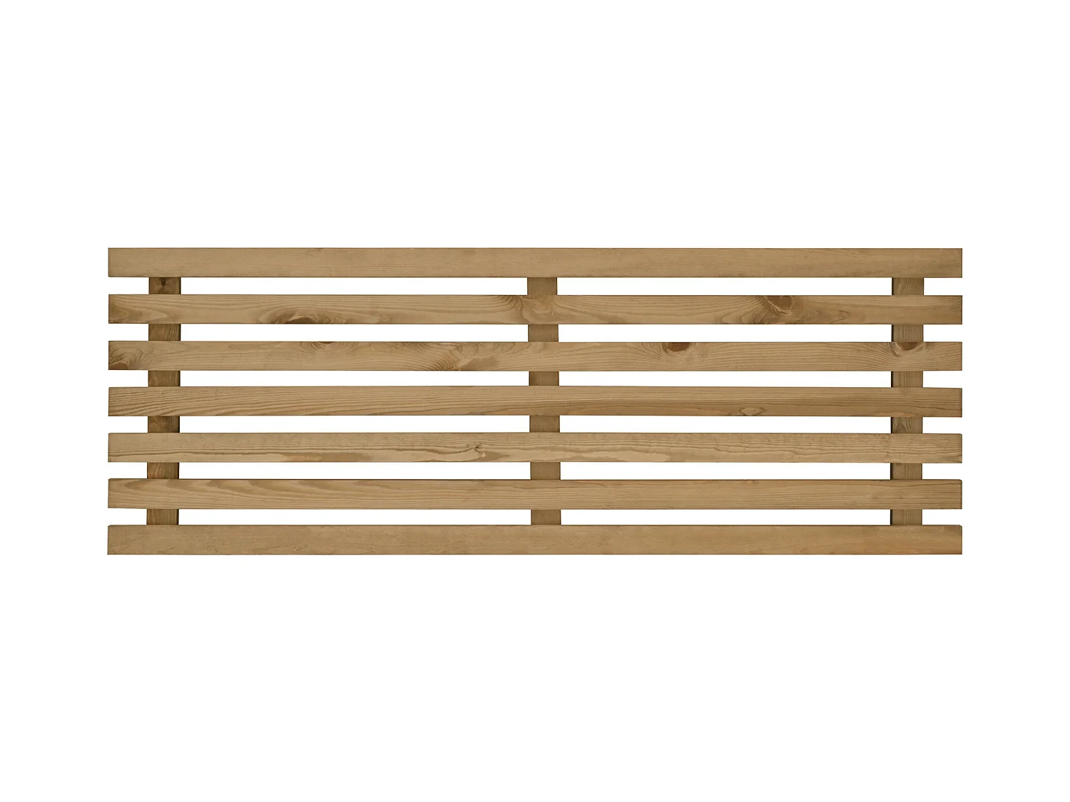 Cabecero de cama de madera maciza en tono roble oscuro de 180x73cm - BRUMA - DECOWOOD