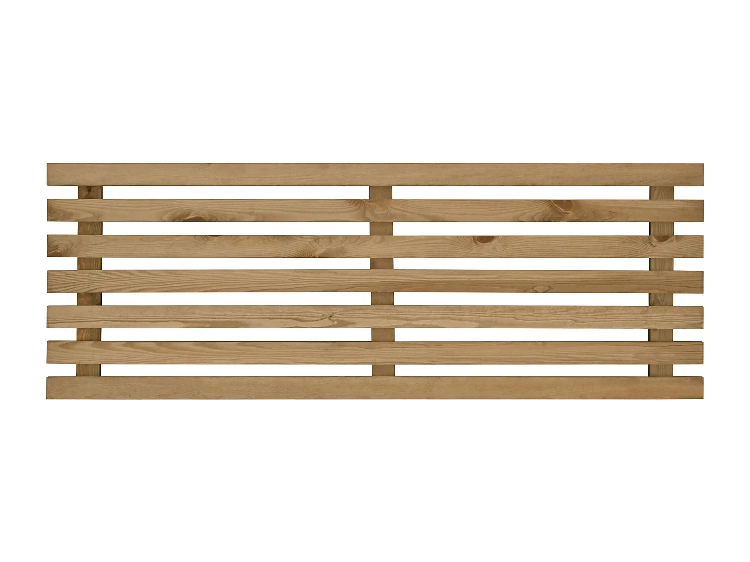 Testata del letto in legno in tono marrone 180x73cm - BRUMA - DECOWOOD