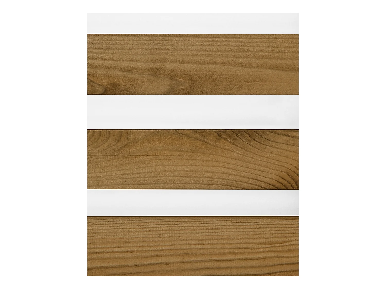 Cabecero de cama de madera maciza en tono roble oscuro de 160x73cm - BRUMA - DECOWOOD