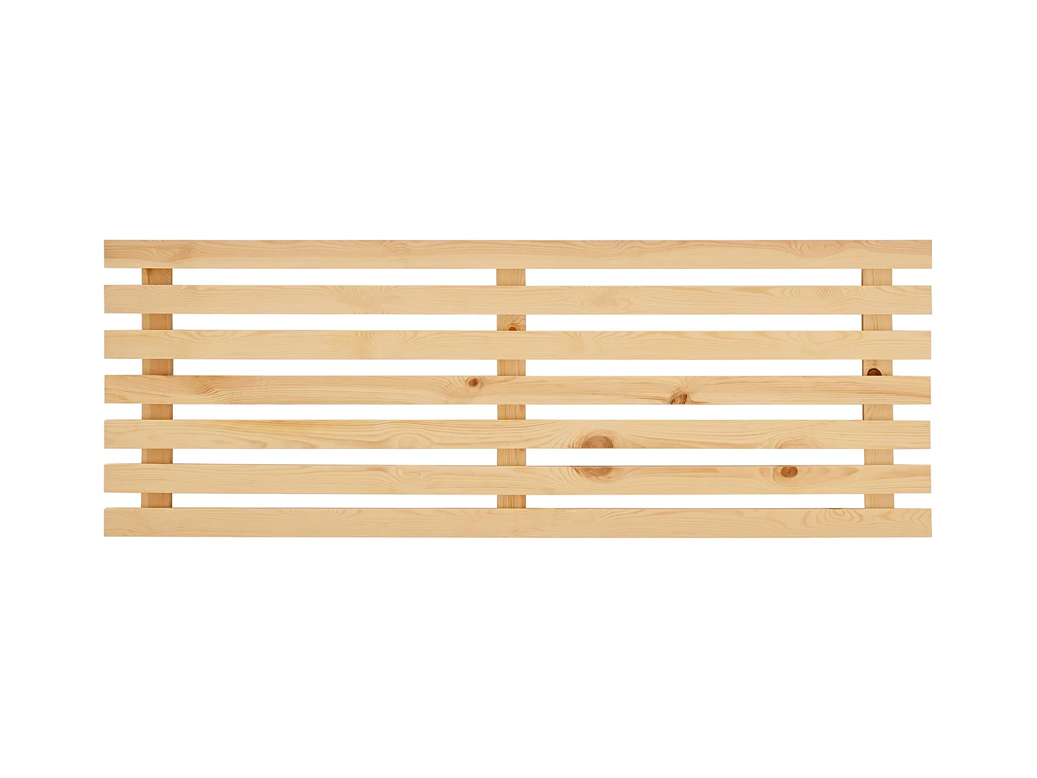Cabecero de cama de madera maciza en tono natural de 180x73cm - BRUMA - DECOWOOD