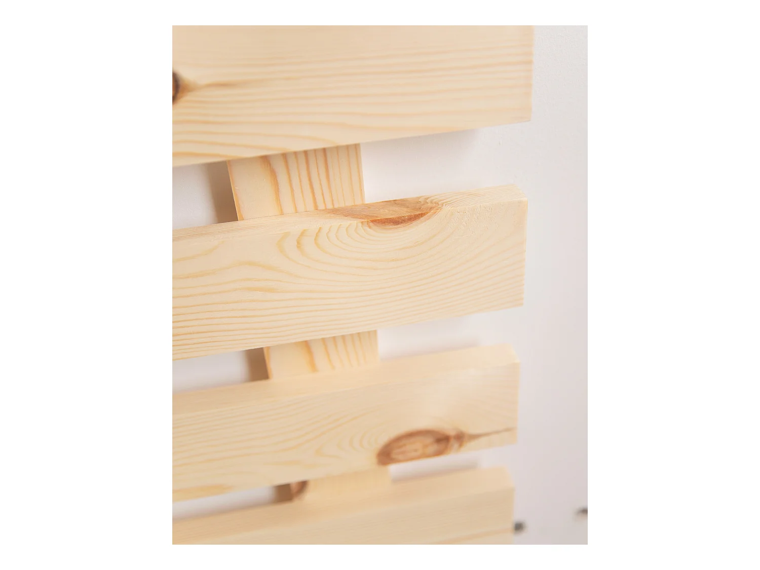 Cabecero de cama de madera maciza en tono natural de 180x73cm - BRUMA - DECOWOOD