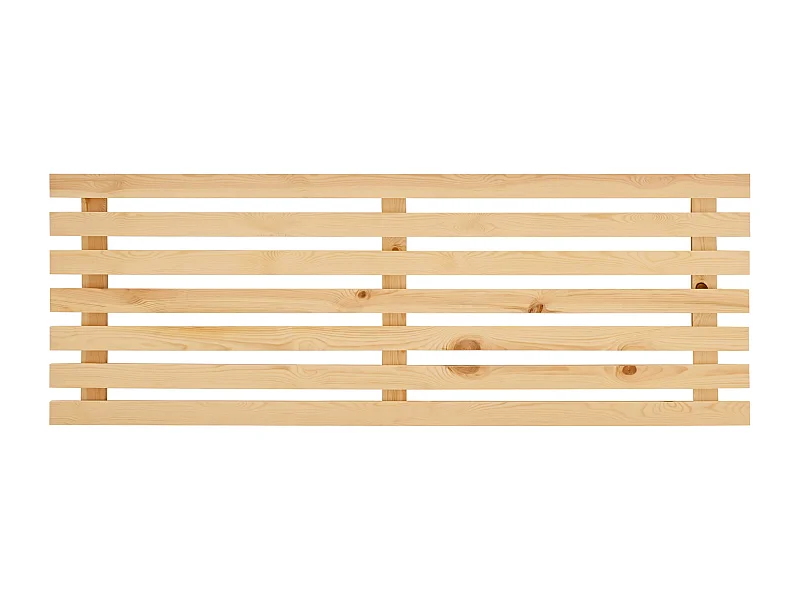 Cabecero de cama de madera maciza en tono natural de 160x73cm - BRUMA - DECOWOOD