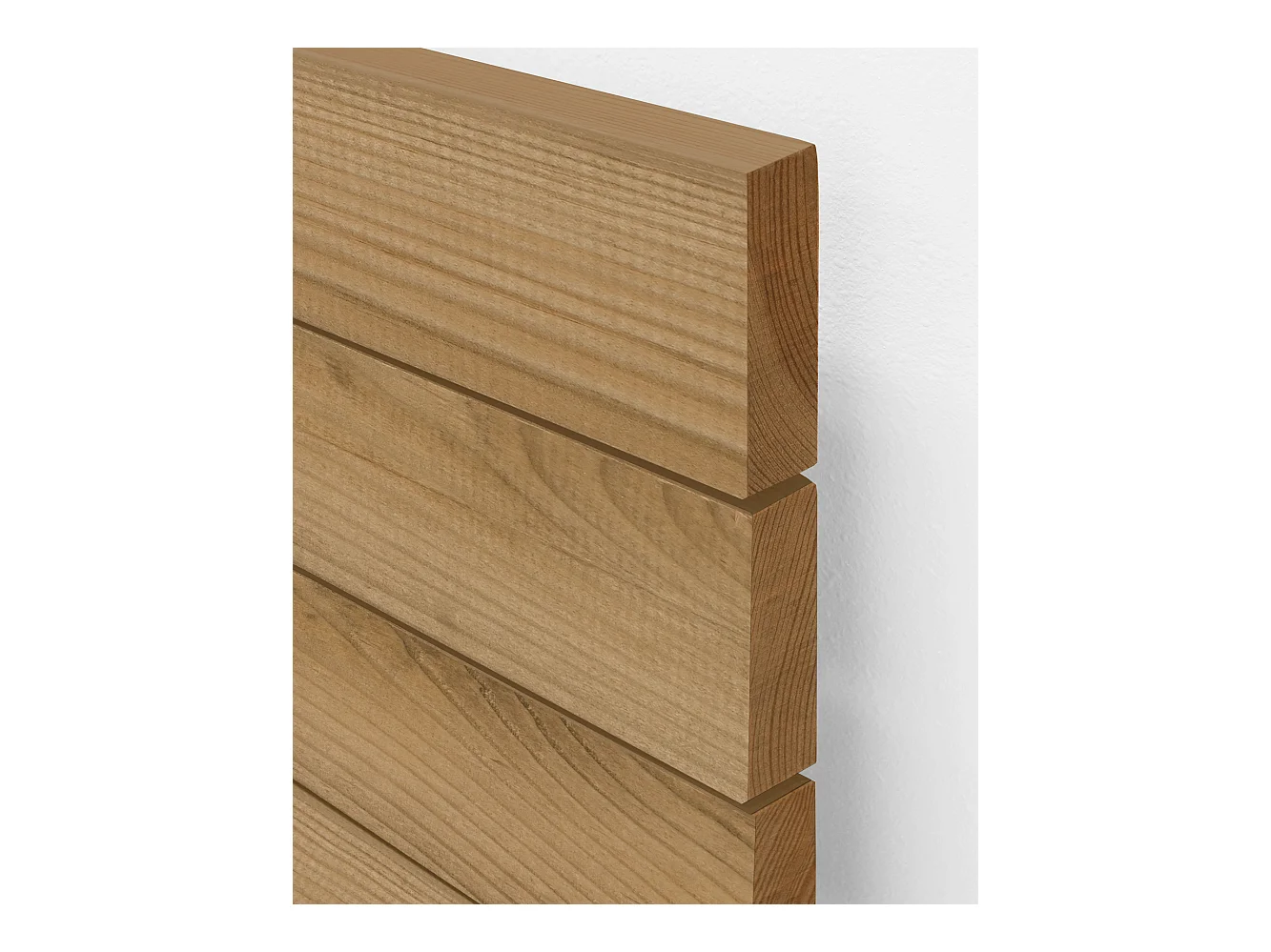 Testata del letto in legno in tono marrone 200x80cm - ELLEN CANNAGE - DECOWOOD