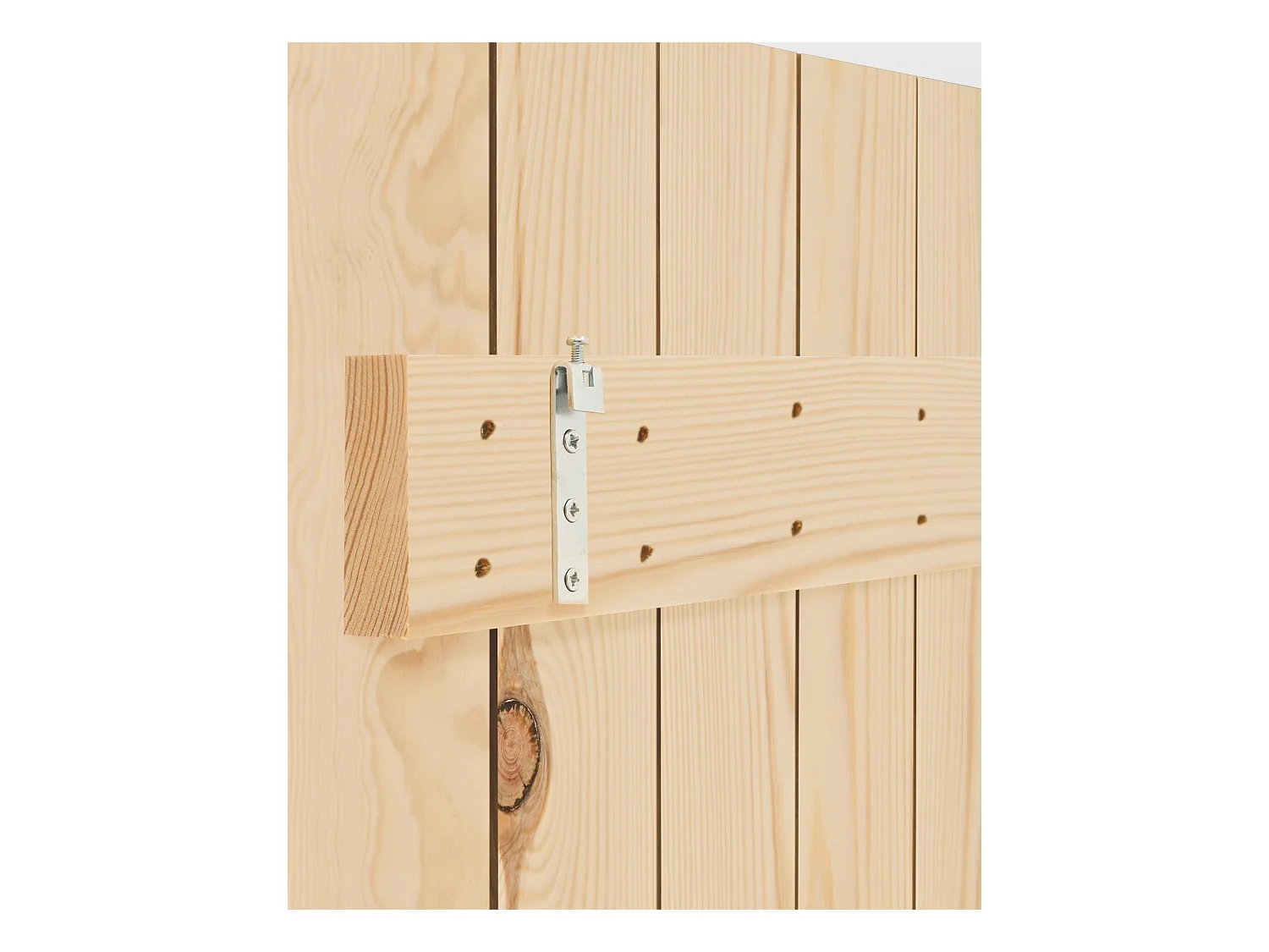 Cabecero de cama de madera maciza en tono natural de 200x80cm - ELLEN CANNAGE - DECOWOOD