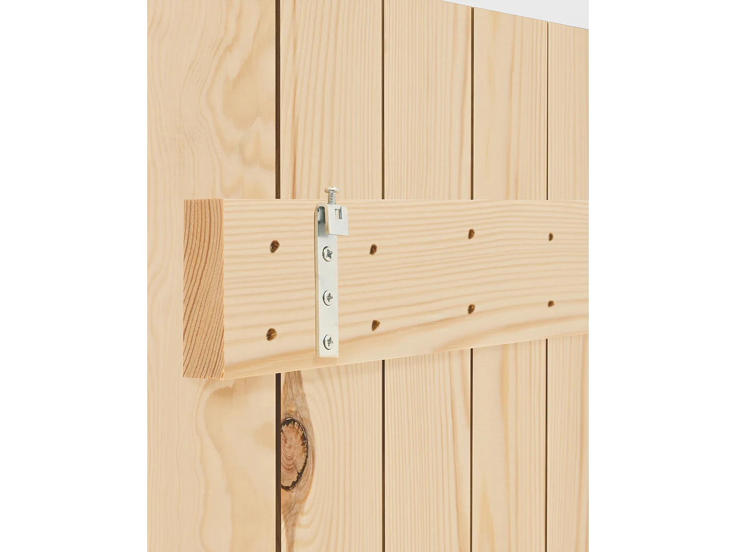 Tête de lit en bois de pin naturelle 160x75cm - CAIRO - DECOWOOD