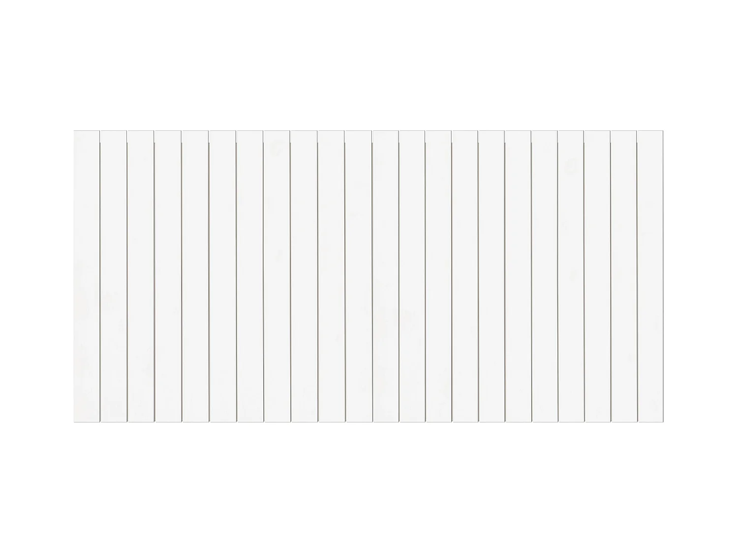Tête de lit en bois de pin blanche 100x60cm - CAIRO - DECOWOOD