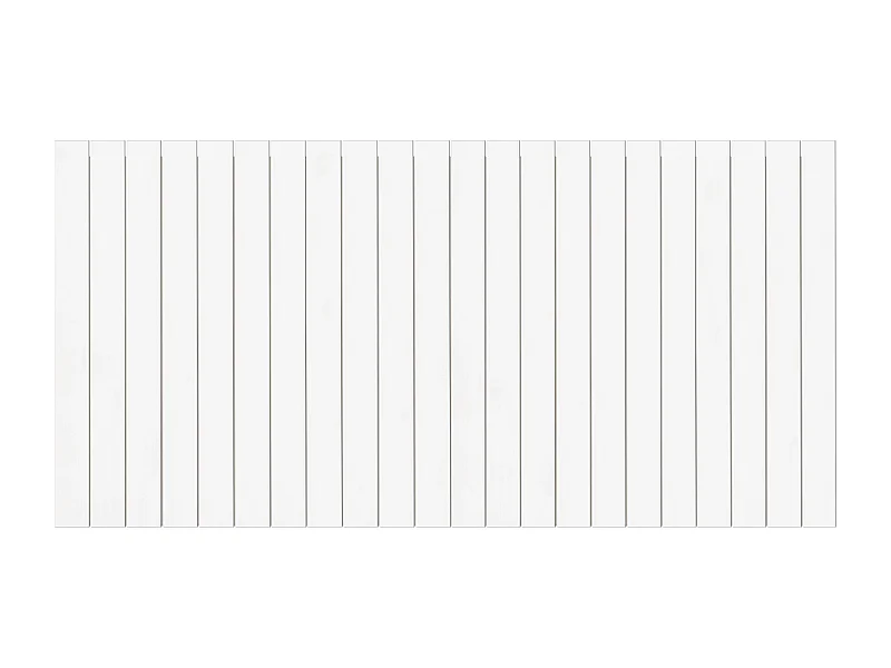 Tête de lit en bois de pin blanche 100x60cm - CAIRO - DECOWOOD