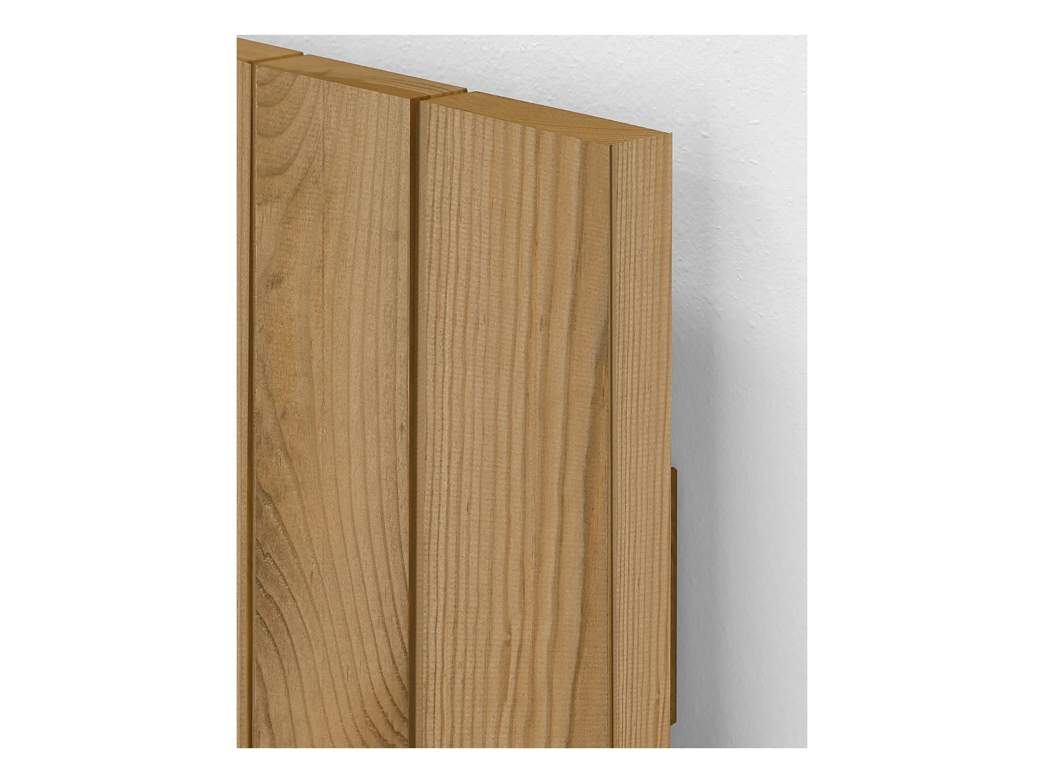 Cabecero de cama de madera maciza en tono roble oscuro de 200x80cm - ELLEN CANNAGE - DECOWOOD