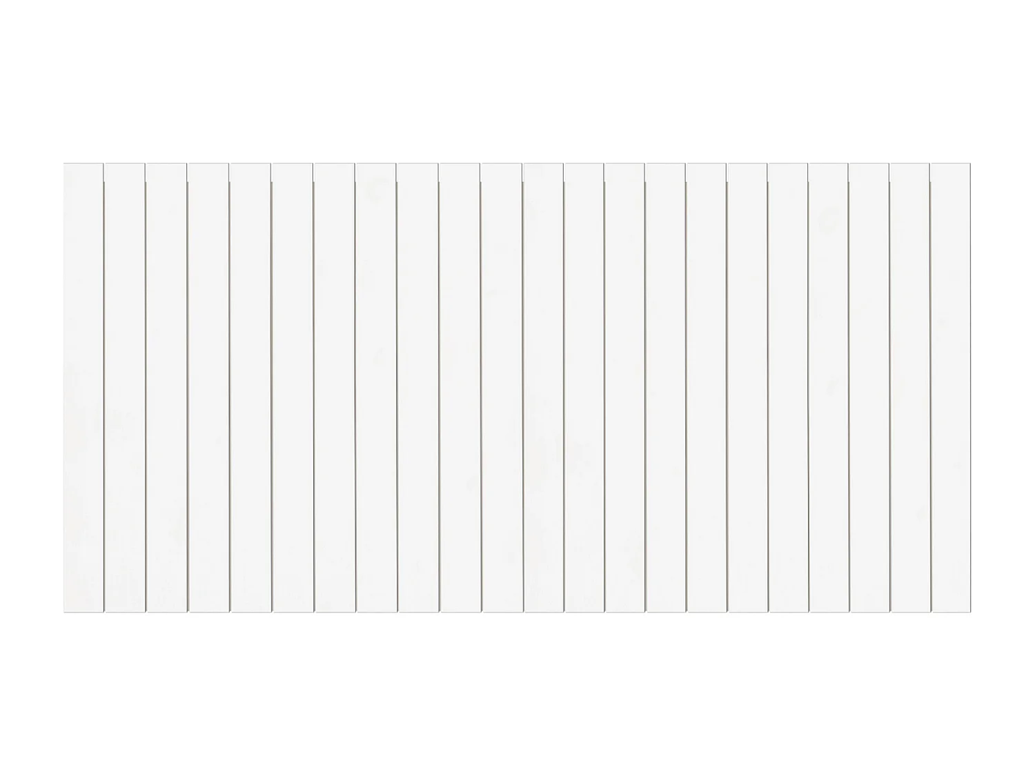 Tête de lit en bois de pin blanche 160x75cm - CAIRO - DECOWOOD