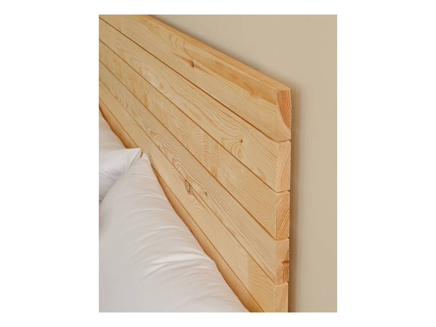 Testata del letto in legno in tono naturale 160x80cm - ELLEN CANNAGE - DECOWOOD