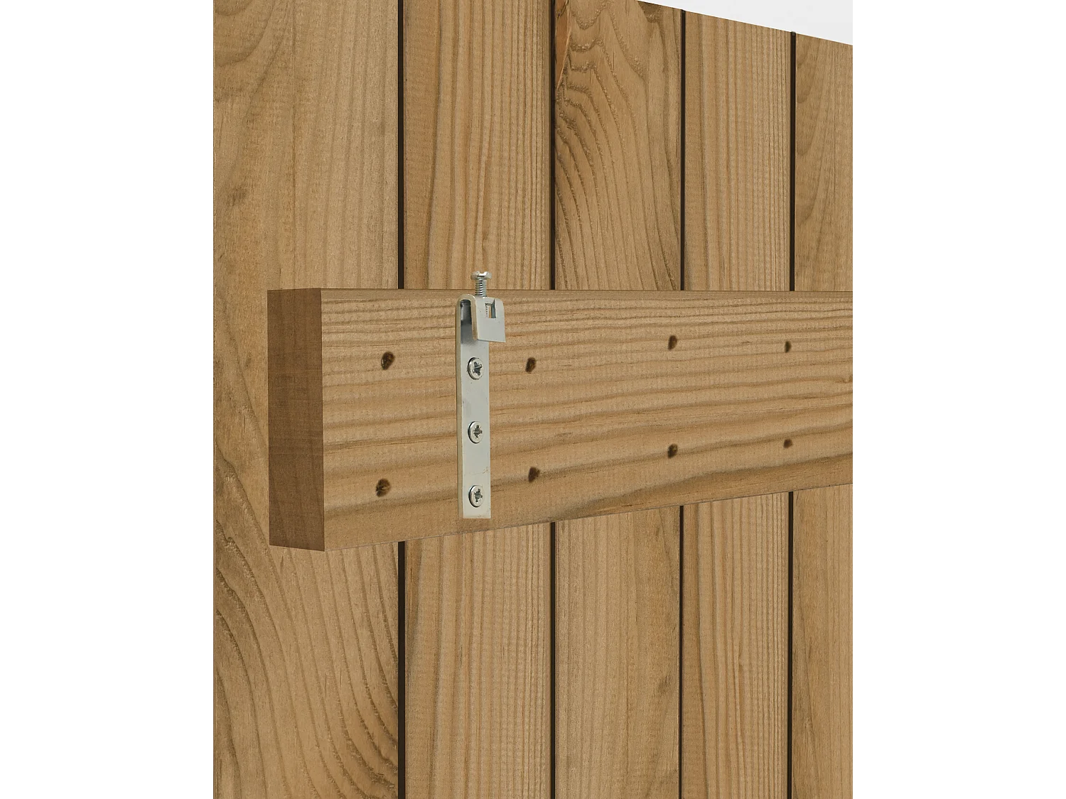 Tête de lit en bois de pin vieilli 160x75cm - CAIRO - DECOWOOD