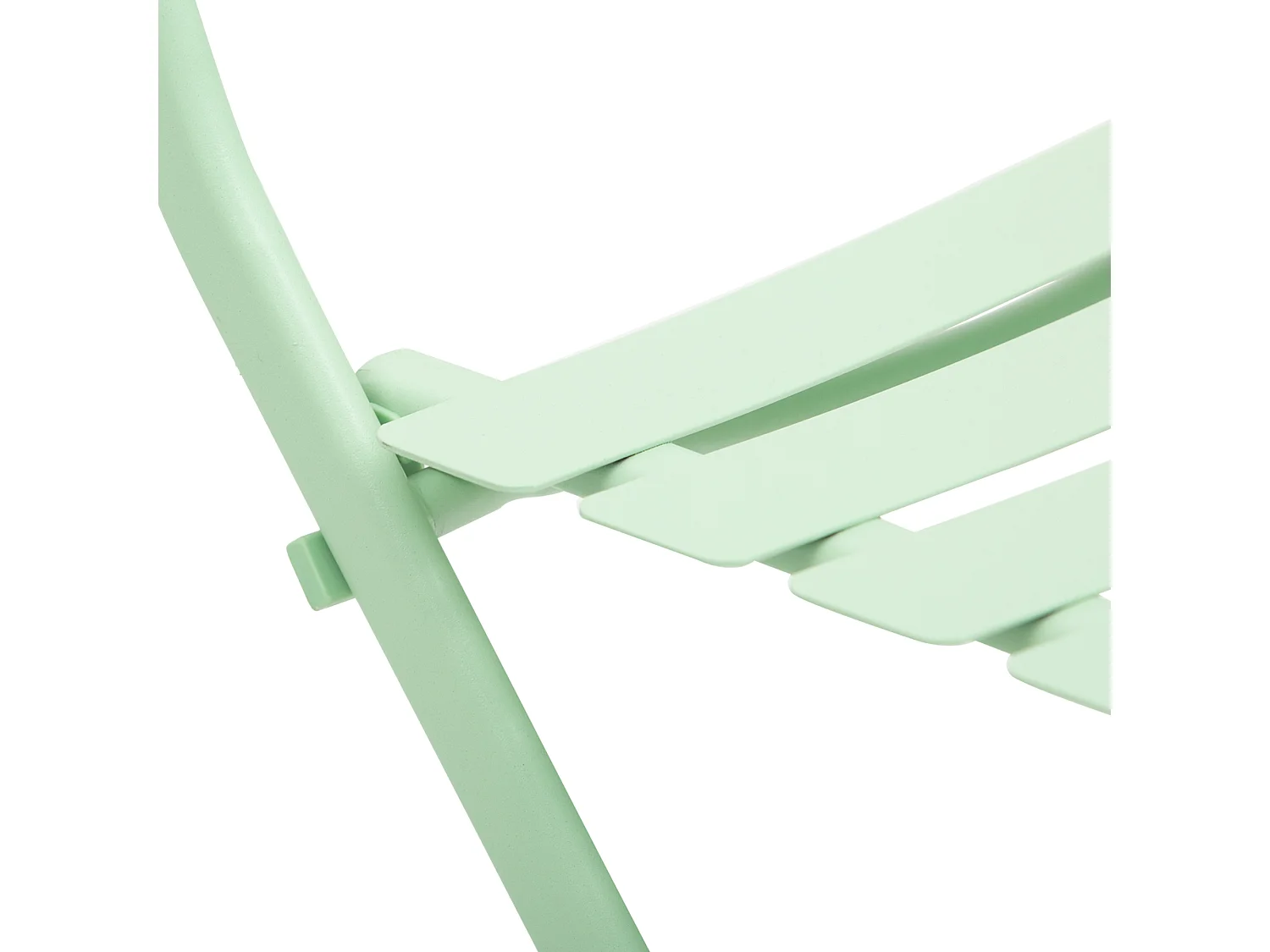 Salon de jardin bistro pliable - table carrée dim. 60L x 60l x 71H cm avec 2 chaises - métal thermolaqué vert d'eau